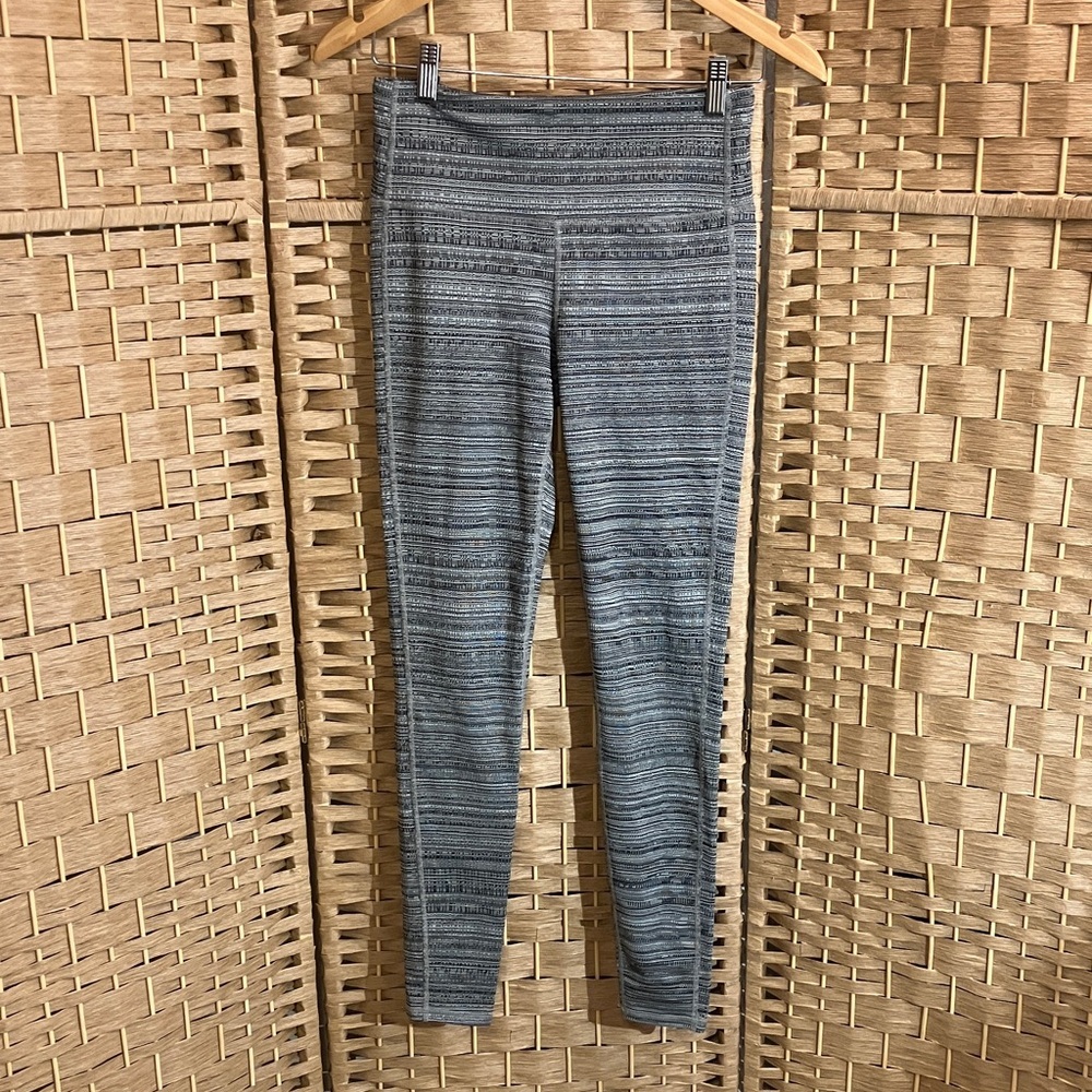 Athleta High Rise Striped Leggings